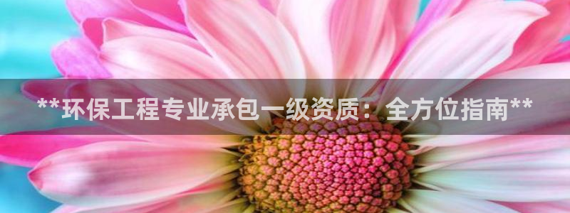 彩名堂加拿大怎么买准确率高：**环保工程专业承包一级资质：全