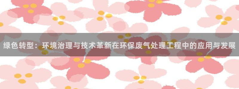 彩名堂是什么：绿色转型：环境治理与技